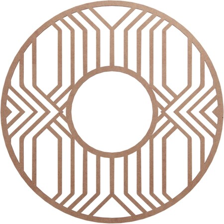 Ekena Millwork Empire Wood Fretwork Pierced Ceiling Medallion, Wood (Paint Grade), 30"OD x 11"ID x 3/8"T CMWP30X30X0375EPMF